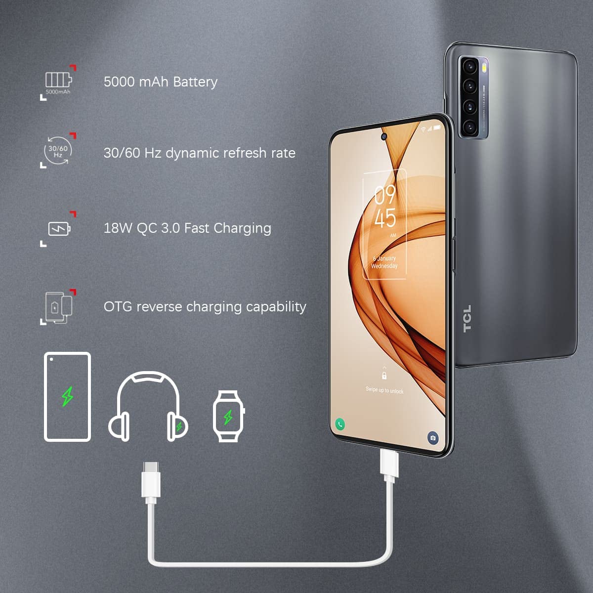 Amazon.com: TCL 20S Unlocked Android Smartphone with 6.67” Dotch